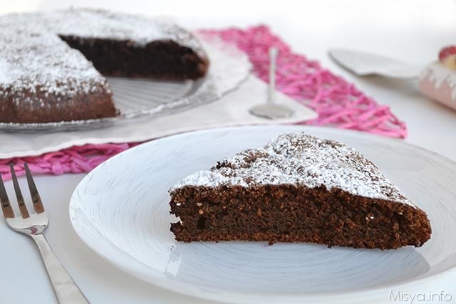 Torta albumi e cacao