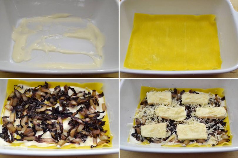 4 comporre lasagne