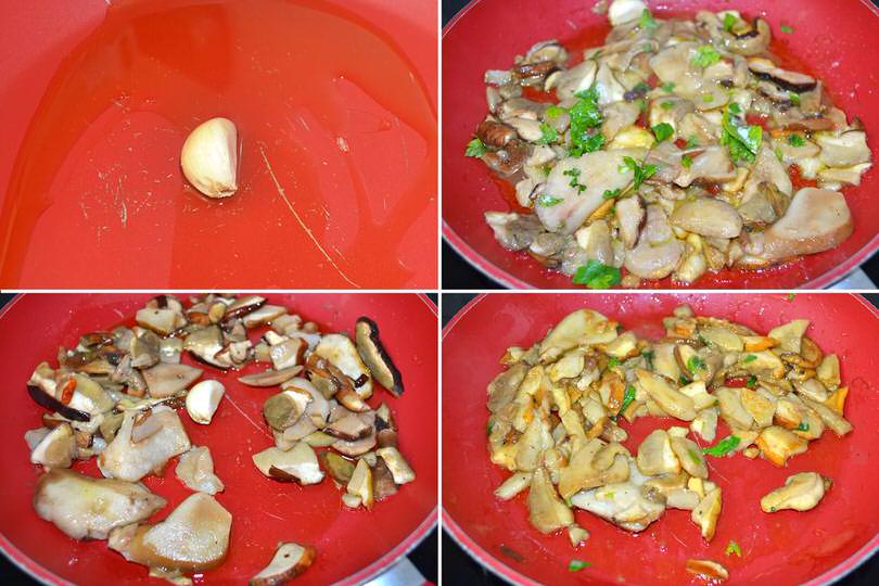 2 funghi porcini in padella