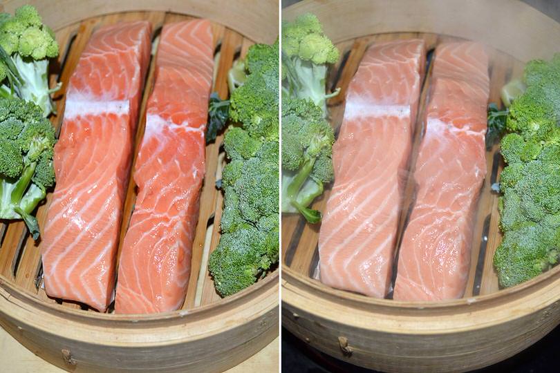 2 salmone nel cestello