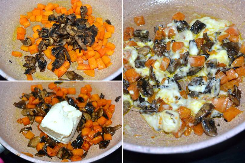 3 aggiungere funghi