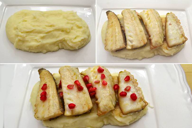 4 filetti su purea
