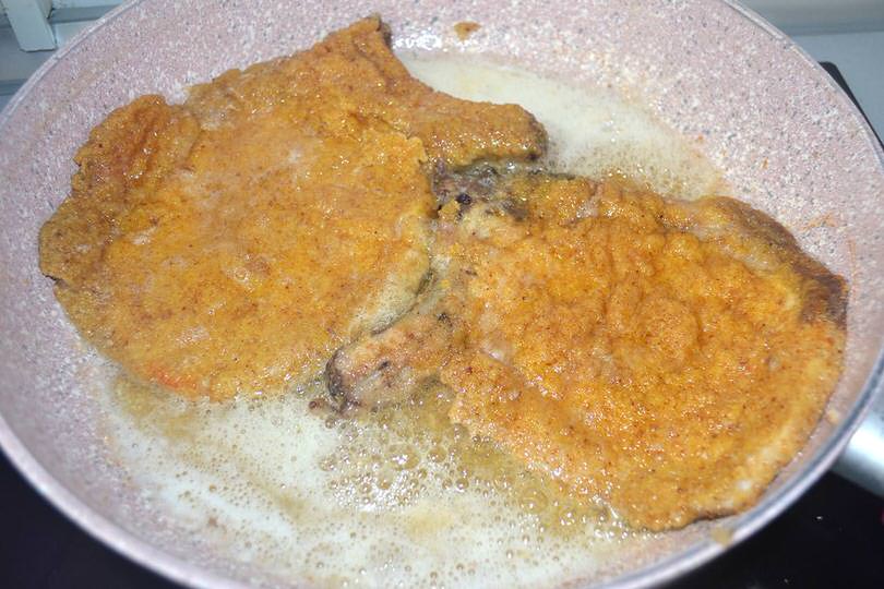 4 friggere cotolette nel burro