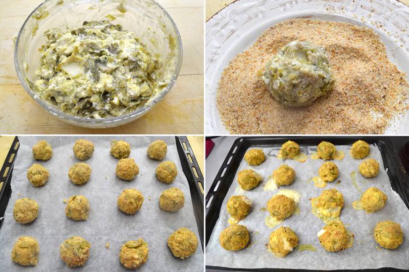 4 formare cuocere polpette