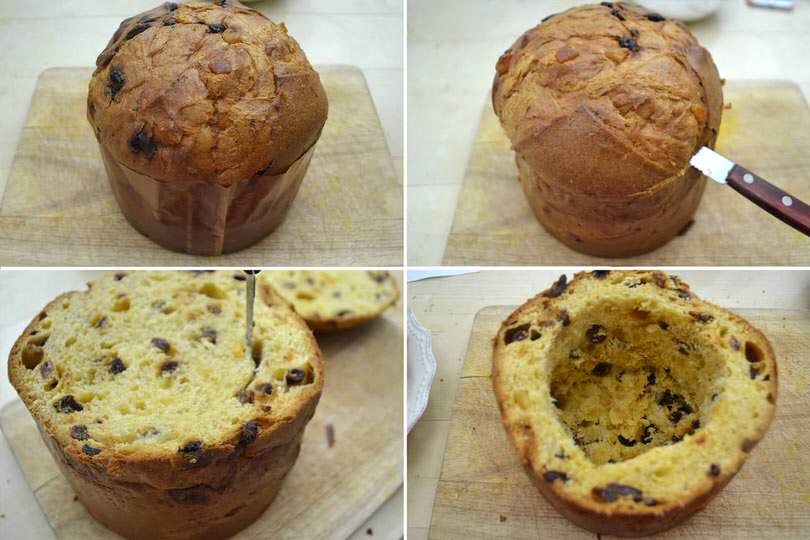 3 svuotare panettone