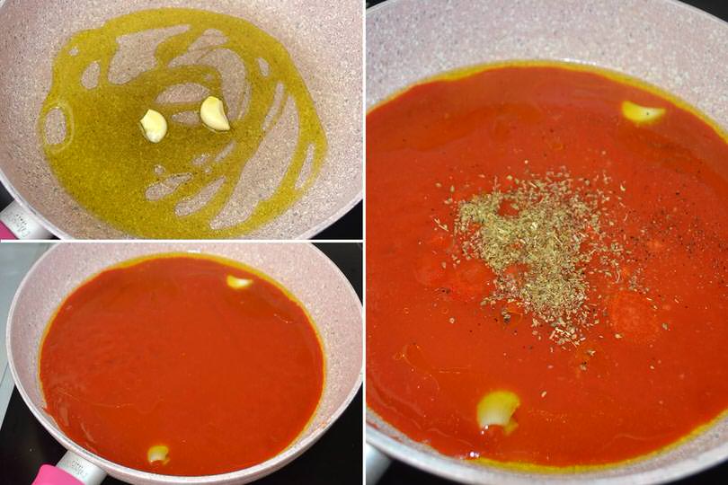 1 pomodoro aglio e origano