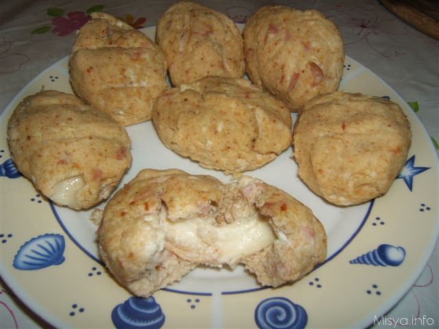 Frittelle di ricotta e prosciutto