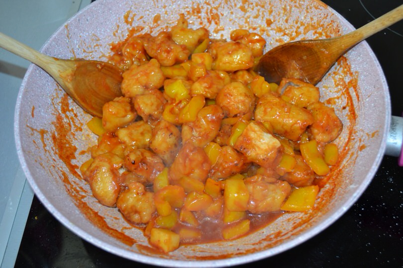 maiale in agrodolce cinese