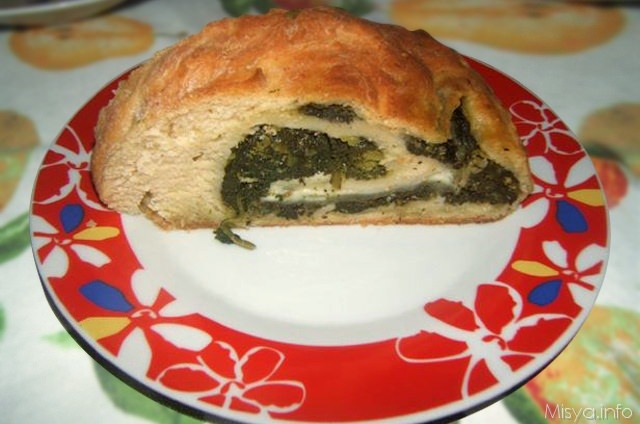 Brioche rustica friarielli e mozzarella
