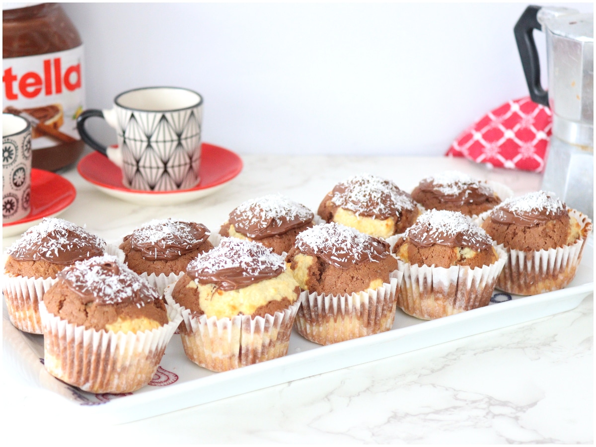 Muffin cocco e Nutella