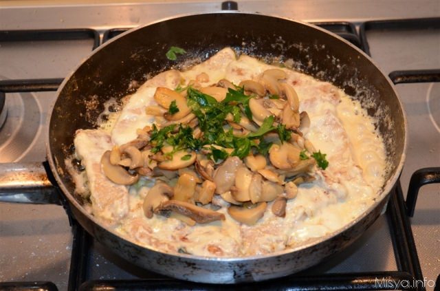 vitello mascarpone funghi