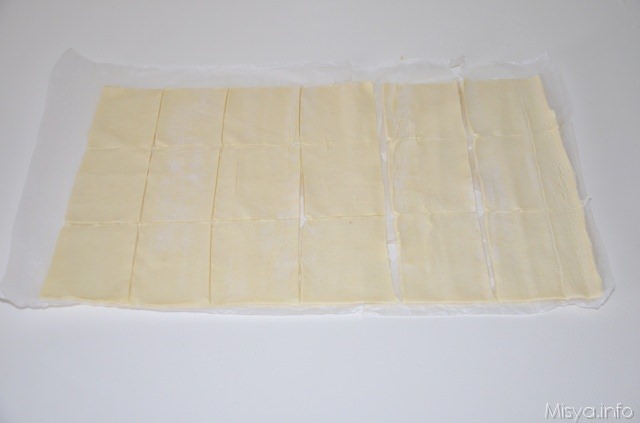 quadratini pasta sfoglia