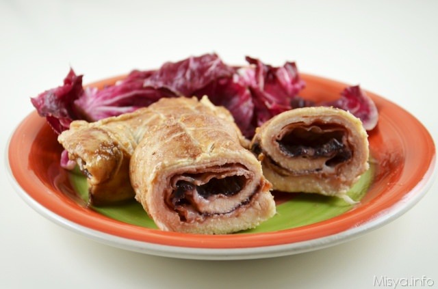 Involtini di pollo al radicchio
