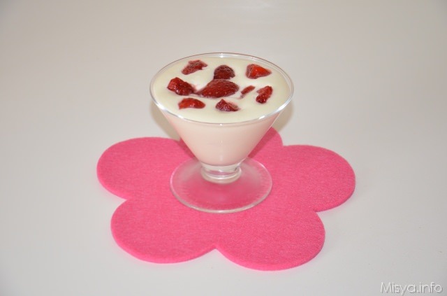 Mousse al cioccolato bianco senza uova