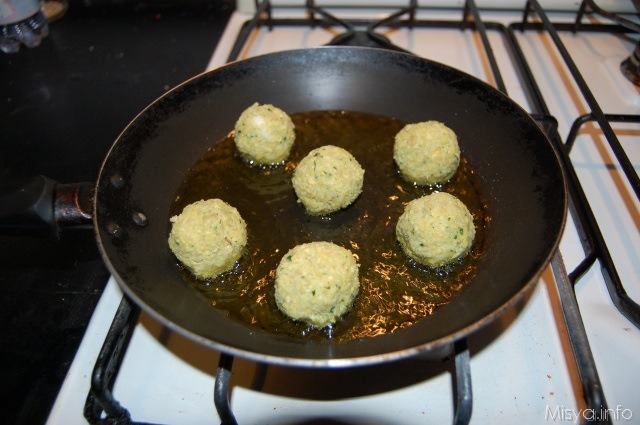 cuocere falafel