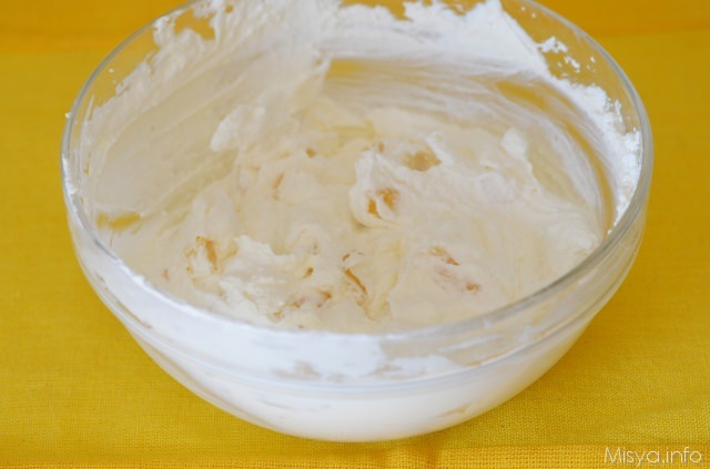 mousse ricotta e ananas