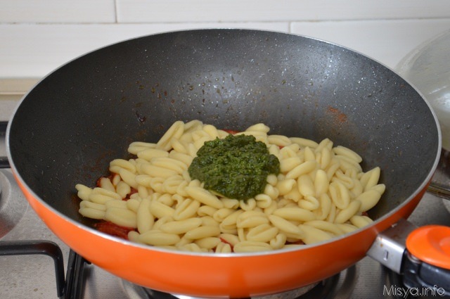 pasta pesto e gamberi