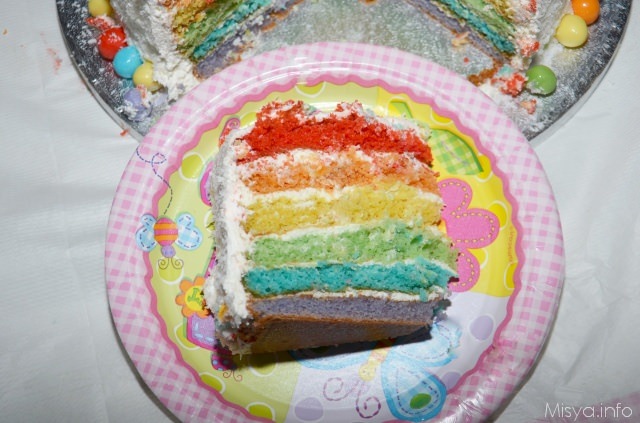 » Rainbow cake - Ricetta Rainbow cake di Misya