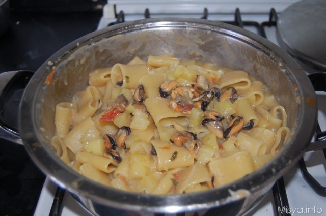 Pasta Patate E Cozze Ricetta Pasta Patate E Cozze Di Misya