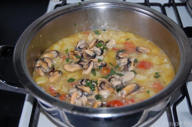 pasta e patate cozze