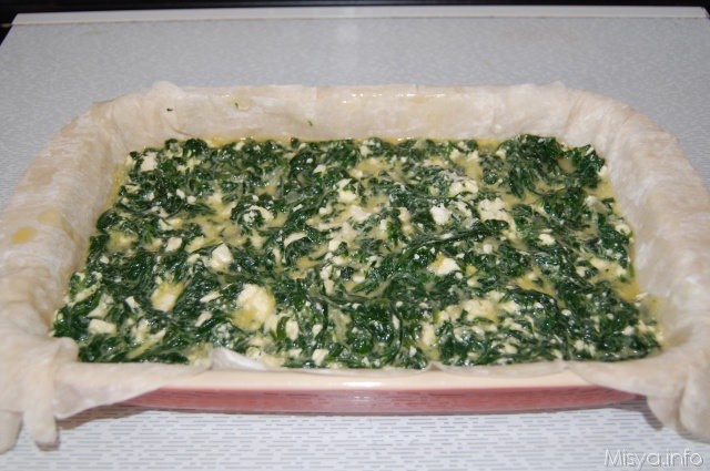 preparazione spanakopita