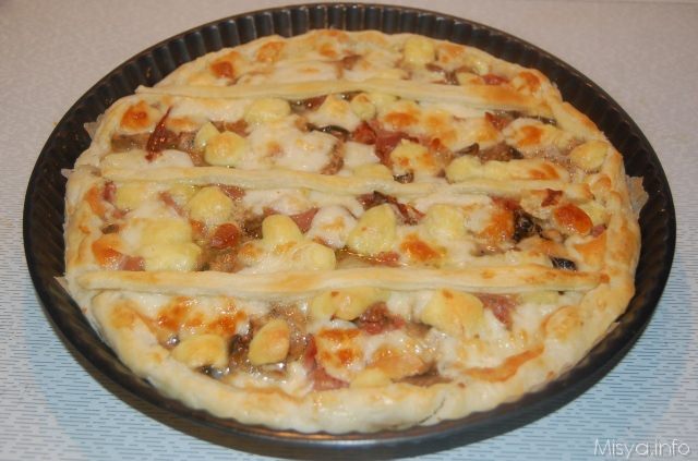 Torta salata ai funghi