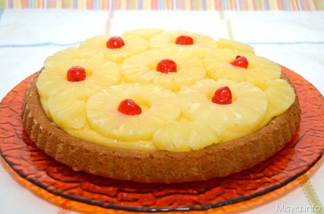 Crostata all’ananas con base morbida