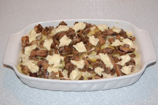 teglia di patate e funghi