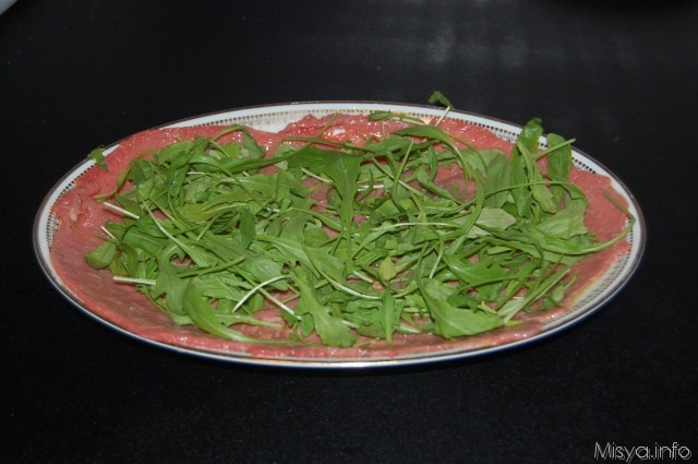 carpaccio rucola