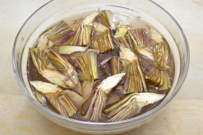 1 carciofi in acqua e limone