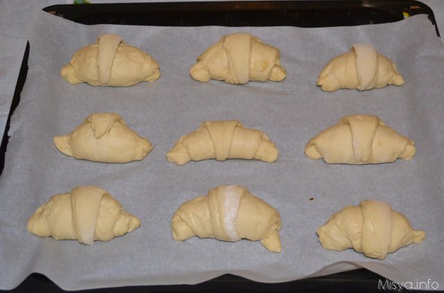 cornetti prima di lievitare