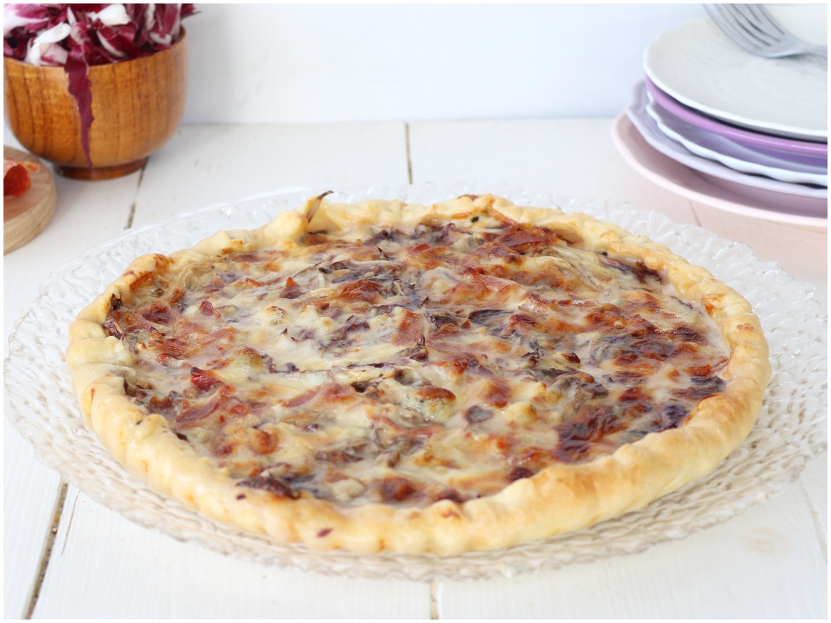Torta salata radicchio e gorgonzola
