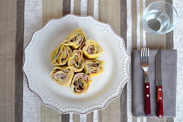 piatto girelle di lasagne