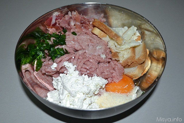 1 impasto polpettone con ricotta