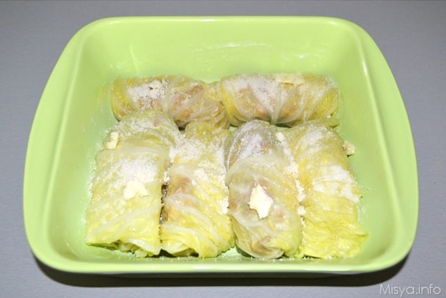 10 involtini di verza con burro e parmigiano