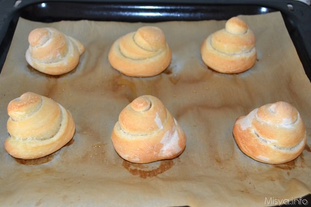 9 chiocciole di pane