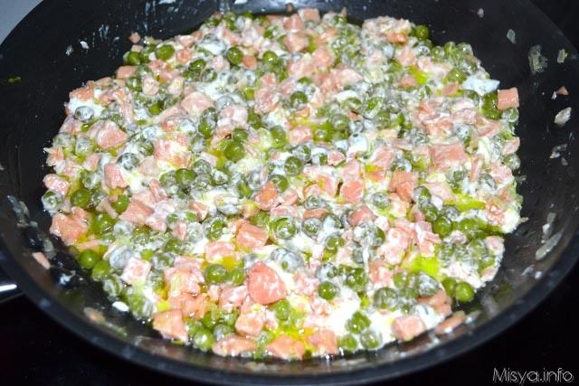 7 pasta piselli salmone