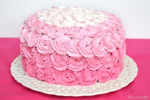 Ombre rose cake