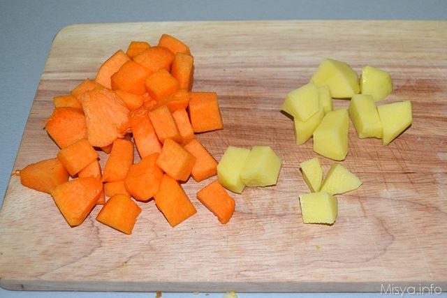 Zucca e patate al forno 1