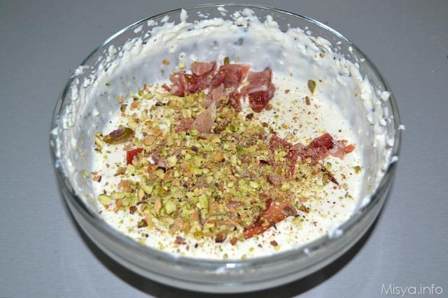 Cheesecake salate spek e pistacchi 7