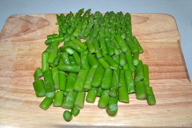 Pasta con asparagi e pancetta 3