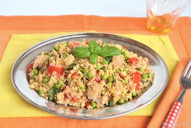 Cous Cous Con Piselli E Salmone Ricetta Cous Cous Con Piselli E Salmone Di Misya