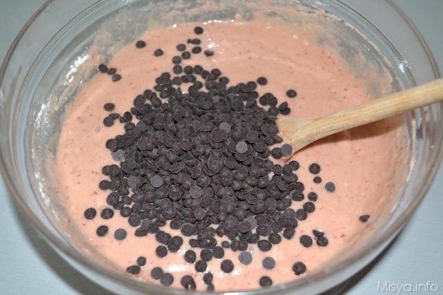 muffin cioccolato e fragole 8