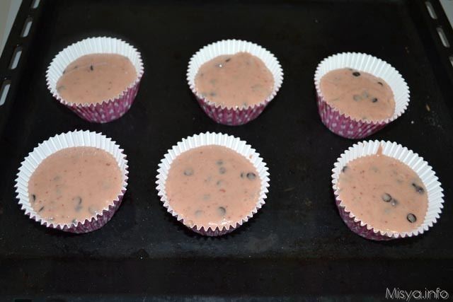 muffin cioccolato e fragole 9