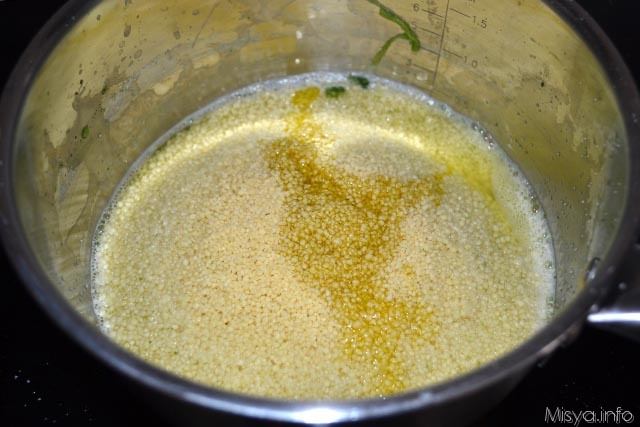 Cous cous con spinaci e pinoli 4