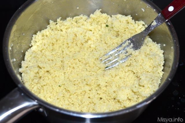 Cous cous con spinaci e pinoli 5
