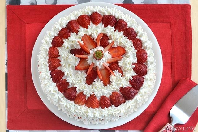 » Torta alle fragole - Ricetta Torta alle fragole di Misya