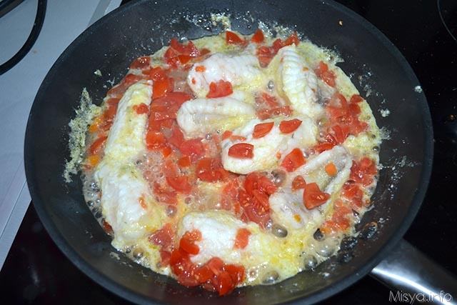 Coda di rospo con i pomodorini 6