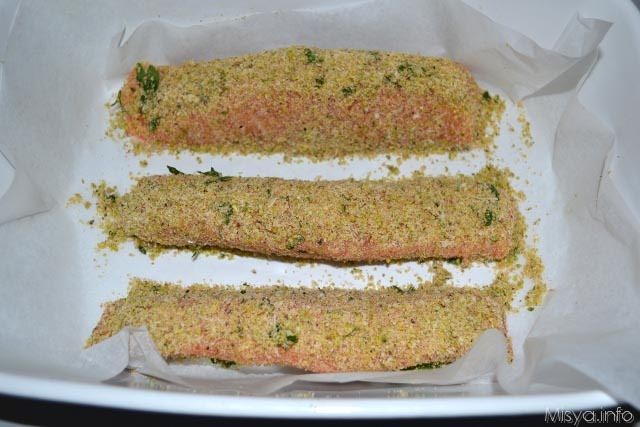 Filetto di salmone ai pistacchi 5