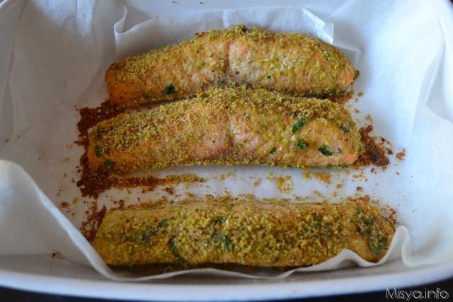 Filetto di salmone ai pistacchi 7